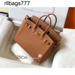 Leather Bk Genuine Handbags Designer Bag 2024 Fashion Home High Sense Women's Palm Print Portable Leisure One Shoulder Women's Prank Original Logo