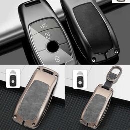 Update Zinc Alloy Car Key Case Cover Shell Fob For Mercedes Benz A C E S G Class GLC CLE CLA GLB GLS W205 W212 W213 W222 X167 W177 AMG