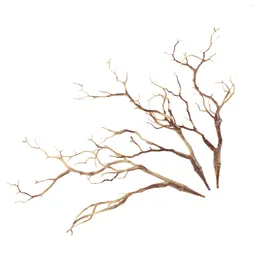 Decorative Flowers 3 Pcs Wedding Decorations Vase Branch Vintage Fake Branches For Artificial Tree