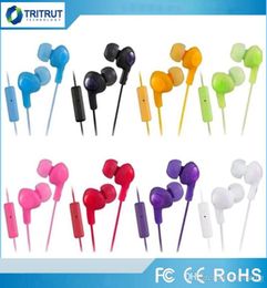 Gumy HA FR6 Gummy Earphones Headphone Earbuds 35mm mini inEarphone HAFR6 Plus with MIC and Remote Control For smart Android pho9919296
