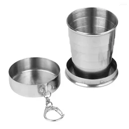 Cups Saucers Rustproof Portable Foldable Retractable Water Mugs For Hiking Cycling