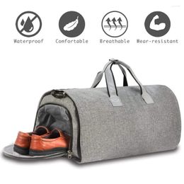 Storage Bags Men Women Suit Travel Bag Large Capacity Luggage Handbag Male Waterproof Duffel Shoes Pocket