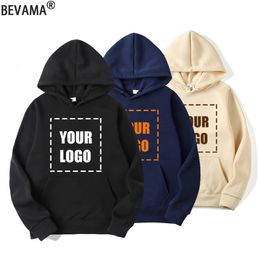 Custom Hoodies Black Sweatshirts T-shir Own Design Multicolor Customize Men Women Y2k Streetwear Your Print T-shirt 240321