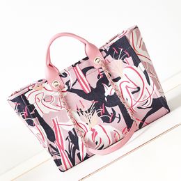 Designer bag handle tote bag Luxury Women handbag deauville Beach bags Nylon canvas shoulder cross body bag with box