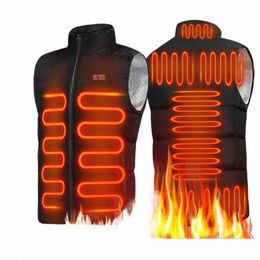 9 Heated Vest Zes Electric Heated Jackets Men Women Sportswear Heated Coat Graphene Heat Coat USB Heating Jacket For Cam f1Zs#