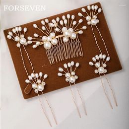 Hair Clips Pearl Comb Hairpin 6 Pcs/Set Bridal Accessories Wedding Jewellery Female Pins