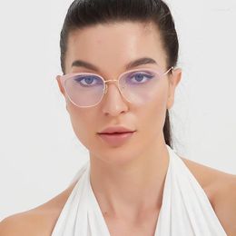 Sunglasses Frames Anti-Blue Light Eyeglasses Frame Women Cat Eye Glasses Brand Designer Clear Lens Computer Optical Eyewear 97326