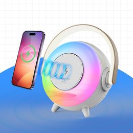 Free shipping 4 in 1 Wireless Charger Bluetooth Speaker Outdoor Portable