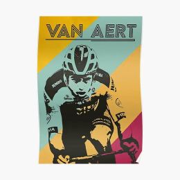 Calligraphy Wout Van Aert Cycling Poster Art Decoration Print Wall Decor Painting Modern Room Mural Picture Funny Vintage Home No Frame