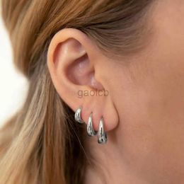 Hoop Huggie 6 pieces/set of mini hug earrings suitable for women simple and fashionable metal rings small earrings punk neutral rock jewelry gifts 24326