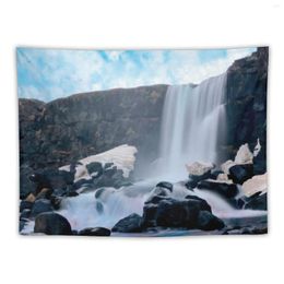 Tapestries Icelandic Waterfall Tapestry Wallpapers Home Decor Japanese Room