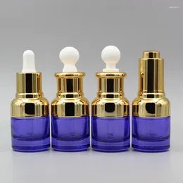 Storage Bottles 20ml 30ml Purple Glass Dropper Bottle Lotion Emulsion Essential Oil Serum Liquid Toner Toilet Water Skin Care Cosmetic