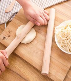 Natural Wooden Rolling Pin Fondant Cake Decoration Kitchen Tool Durable Non Stick Dough Roller High Quality 0 74bx B8371124