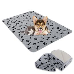 Kennels Pens Washable Underpads Pee Pads For Dogs Reusable Puppy Incontinence Waterproof Pet Training Mat Dog Rugs Anti-Slip Backi Dhavi