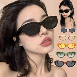 Sunglasses Vintage Cat Eyes Frame Women Small Rectangle Sun Glasses Female Punk Shade Eyewear UV400