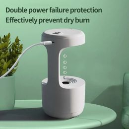 Burners Antigravity Diffuser LED Display Water Droplet Air Humidifier 800ML Smart Air Purifier Aromatherapy for Bedroom Living Room