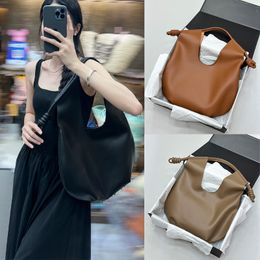 Designer Tracolla di lusso Stile Marrone Nero Borsa a secchiello in pelle di grande capacità di alta qualità Borse da spremere spagnole Borse Portafoglio da donna minimalista