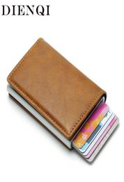 DIENQI Rfid Wallet Card Holder Coin Purse Men039s Wallet Slim Small Male Leather Wallet Mini Pocket Money Bag Women Walet Valet7984164