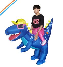 Dinosaur Inflatable Costumes Funny Walking Dressed T-Rex Party Cosplay Carnival Halloween Costume For Adults Kids