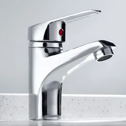 Bathroom Sink Faucets Basin Faucet Chrome Single Handle Hole Deck Mounted Mixer Tap Kitchen Cold Taps With G1/2 Hose