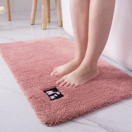 Mats Microfiber Bath Mats With NonSlip Bottom for Shower Rooms and Toilets Bathroom Decorations Accessories Stickers Anti Mat Carpet
