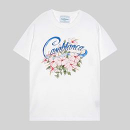 Mens Designer t Shirt Casual t-shirts Casablanca trendy brand new Casablanca tropical summer fruit print short sleeved T-shirt 2GNY