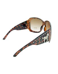 UV400 Cowgirl Rhinestone Studs Western Horse Concho Bling Fashion Sunglasses for Women9107149