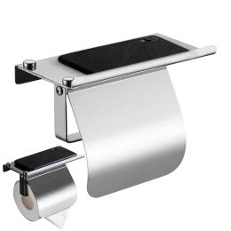 Holders Wall Mount Toilet Paper Holder Self Adhesive Stainless Steel Toilet Paper Roll Holder Rustproof Toilet Paper Roll Holder