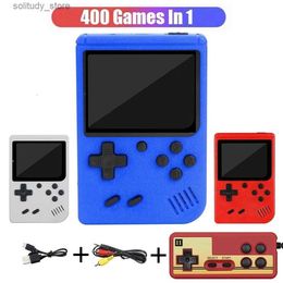 Portable Game Players New Gift 3.0 inch Screen Portable Built in 400 Vintage Electronic Game Console LCD Handheld Controller Handheld Game Console Q240326