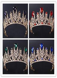 Vintage Wedding Queen Tiara Princess Crown Bridal Crystal Rhinestone Hair Accessories Jewellery Headband Jewellery Headpiece Purple Re4589068