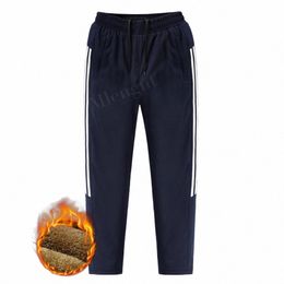 men Warm Fleece Sweat Pants Winter Thickn Sweatpants Fi Casual Tracksuit Workout Baggy Lg Trousers Large Size L-8XL w2Q7#