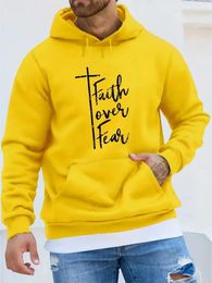 Men's Hoodies Casual Graphic Design Pullover Hooded Sweatshirt With Kangaroo Pocket Streetwear For Winter Fall As Gift