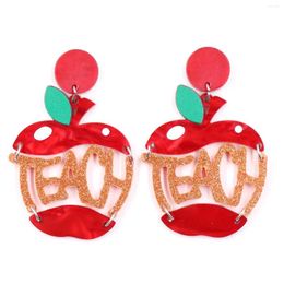 Dangle Earrings 1pair Product CN Drop Apple TRENDY Teacher's Day Gift Acrylic Jewellery For Women