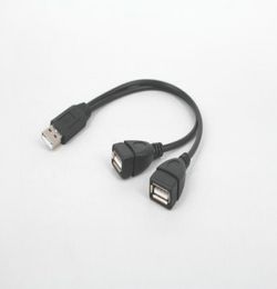 USB 20 A Male To 2 Dual USB Female Jack Y Splitter Hub Power Cord USB Adapter cable4378921