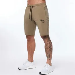 Men's Shorts Jogger Sports Casual Cotton Zippered Basketball Training Pants Gym Running Bodybuilding Knee Length