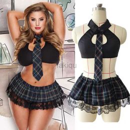 Sexy Skirt Sexy Set 5XL sexy lingerie Scottish student school girl role-playing uniform floral lingerie sexy hot sex dress XXXL XXL 24326