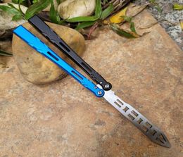 TheOne Aliens Butterfly Trainer Knife D2 Blade 6061 Aviation Aluminum Handle Bushing System swinging Jilt Knife EDC Tool 19108460859