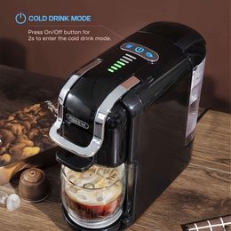 Multiple Hine, Hot/cold Gusto Milk Nespresso Capsule ESE Pod Ground Coffee Cafeteria 19bar 5 in 1