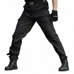 black Military Tactical Cargo Pants Men Army Tactical Sweatpants Men's Working Pants Overalls Casual Trouser Pantal Homme CS 70Z5#