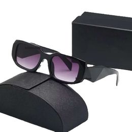 Fashion Designer Sunglasses Classic Eyeglasses Goggle Outdoor Beach Sun Glasses for Mens Womens 6 Color Optional Triangular Signature with Box