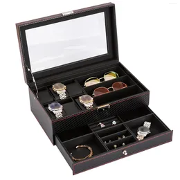 Watch Boxes Jewellery Display Case Container Portable For Girls Women Home Decoration Table Dresser