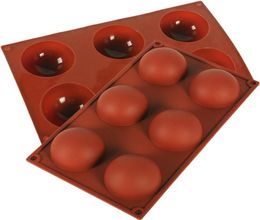 Half Ball Sphere Silicone Cake Mould Muffin Chocolate Cookie Baking Mould Pan Tools Kitchen Baking Scraper 1pc9282459