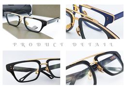 Mens Fashion Eye MACH THREE Transparent Glasses Clear Glass Eyeglasses Myopia Presbyopia Prescription Optical Spectacle Frames2424322