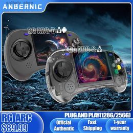 Portable Game Players ANBERNIC RG ARC Retro Games RK3566 4.0INCH 640*480 Handheld Game Console Emulator LINUX Android System 3500mAh Childrens Gifts Q240326