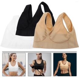 Yoga Outfit 3 Pcs Sports Bras Vest Fitness Tank Top Women Running Plus Size Workout Wirefree For Supplies