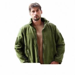 Jaqueta de lã de inverno ao ar livre dos homens tático à prova de vento fi tendência casacos esportivos casual cam quente masculino macio outwear jaquetas t8f5 #