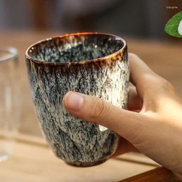 Cups Saucers 250ml Tea Cup Large Kiln Variable Tianmu Glaze Ceramic Set Single Water Brewing Coffee