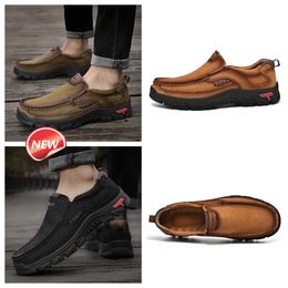 new selling shoes for men leather GAI casual shoes Business Loafers lightweight high Quality Climbing designer mens Shoes don't stink feet luxury bigsize 38-51