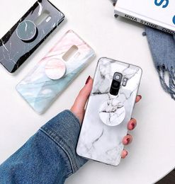 Luxury TPU Cover Phone Holder Stand Marble Case for Samsung Galaxy A51 A71 A50 A70 S10 Plus S20 FE Note 1020 Ultra8965159