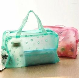 Storage Bags Solid Color Fashion Travel Bag For Cosmetics Makeup Organizer Wardrobe Closet Clothe Pouch